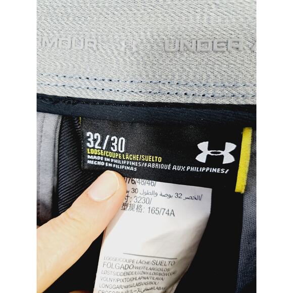 Under Armour Men's Black Loose Fit Athletic Pants In Size 30X30 - Picture 4 of 6